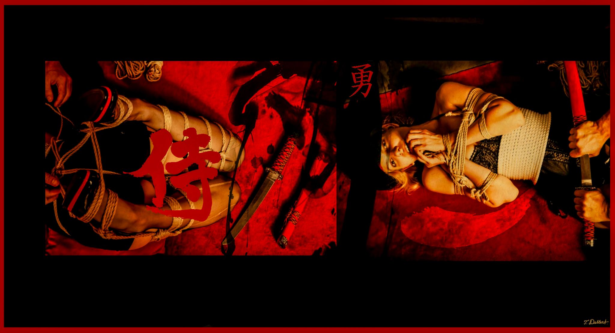 Small 70 x 130 Brave Samurai Bondage  best  